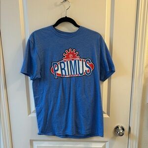 Primus band shirt - Gildan Softstyle Heather Blue Tee